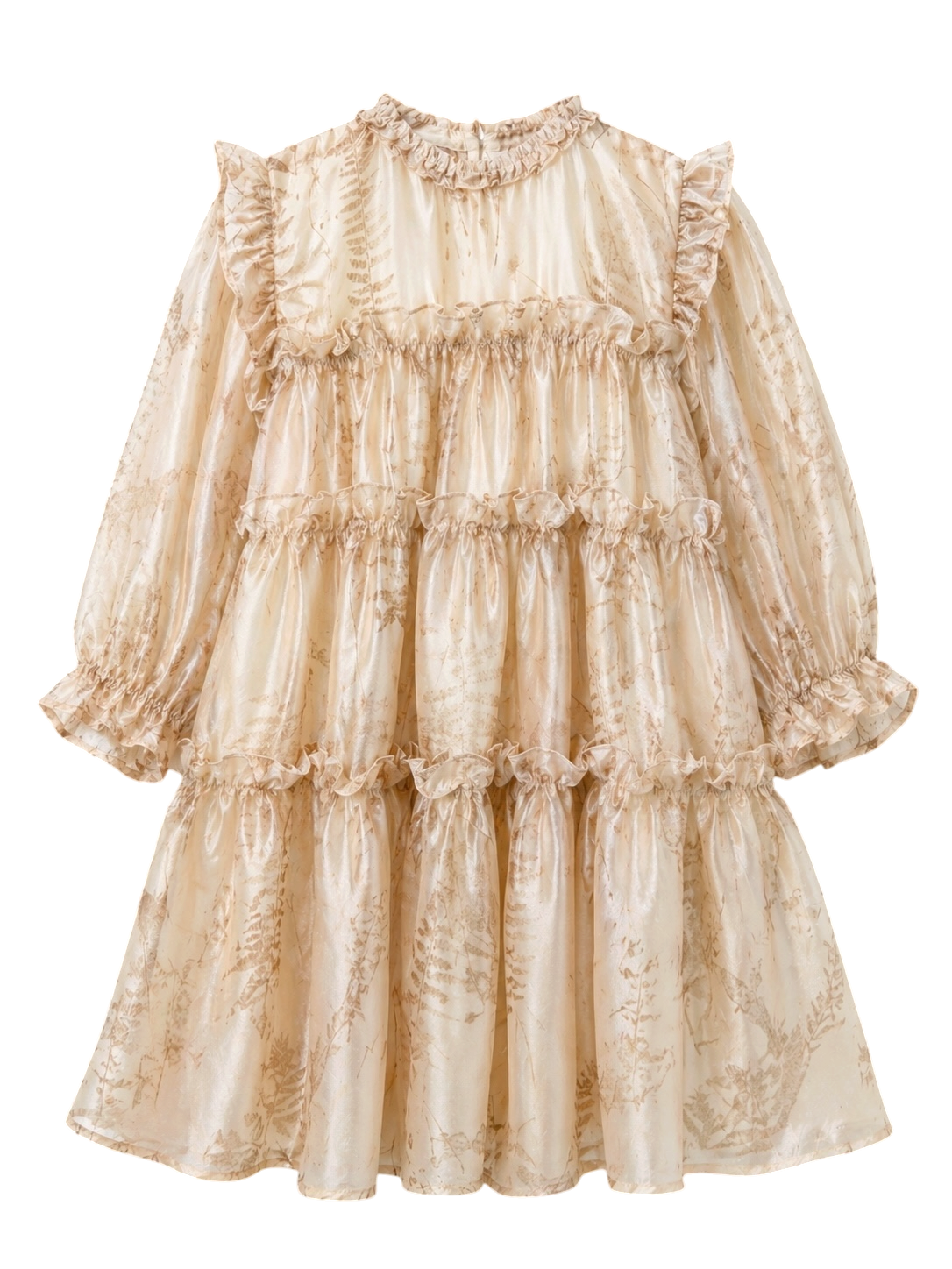 Soft Printed Satin Dress