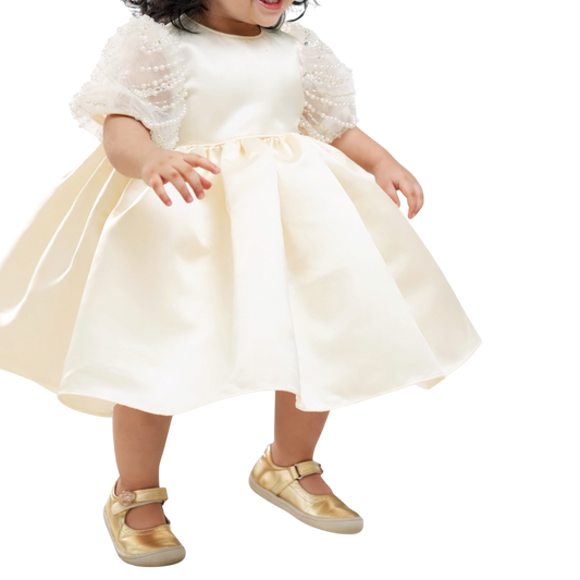 Ivory Pearls Baby Dresses
