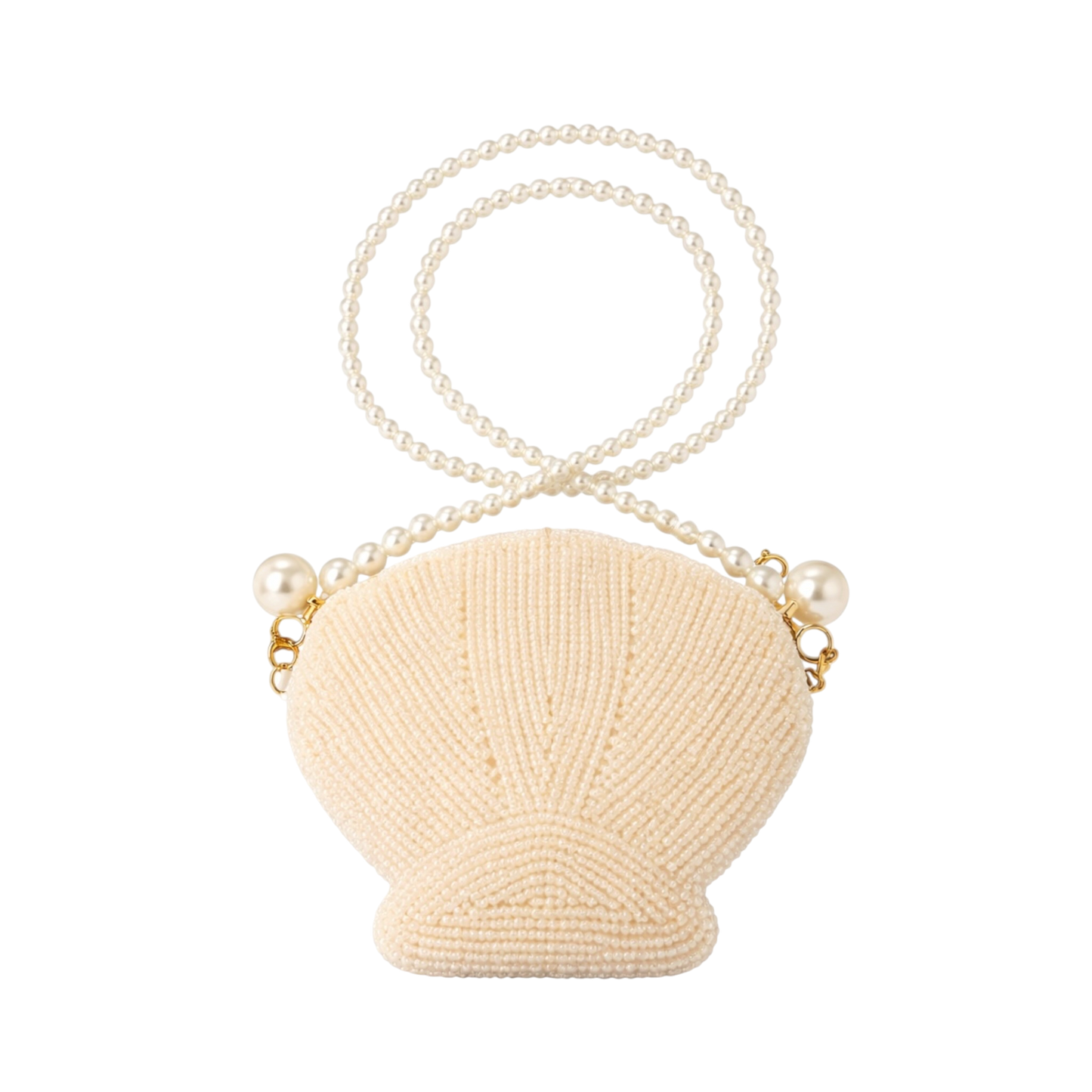 Pearl Shell Beaded Mini Bag