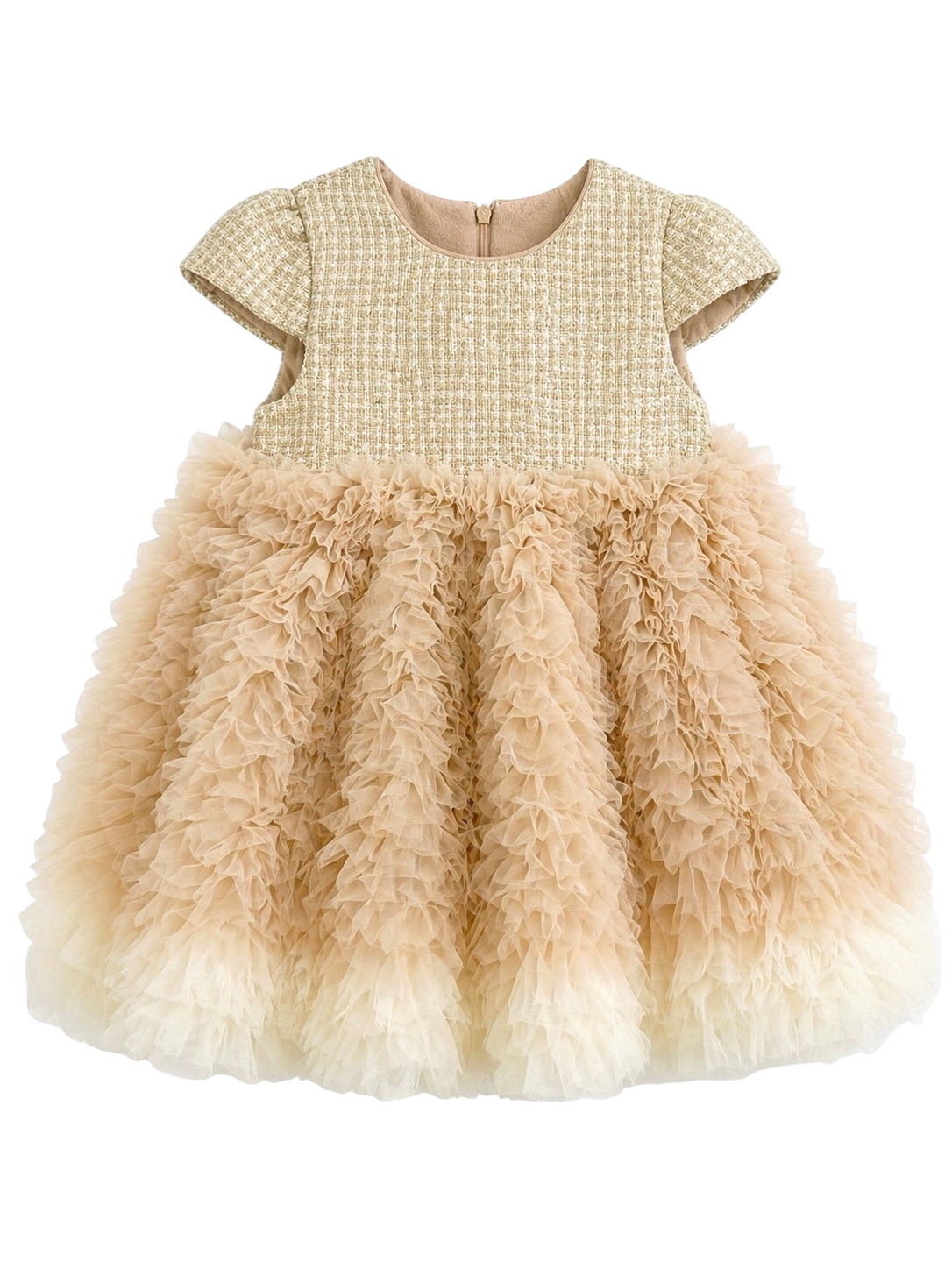 Golden Ruffle dress