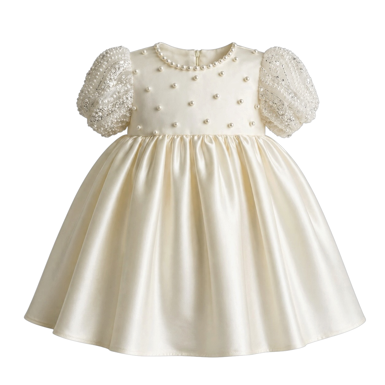 Ivory Pearls Baby Dress