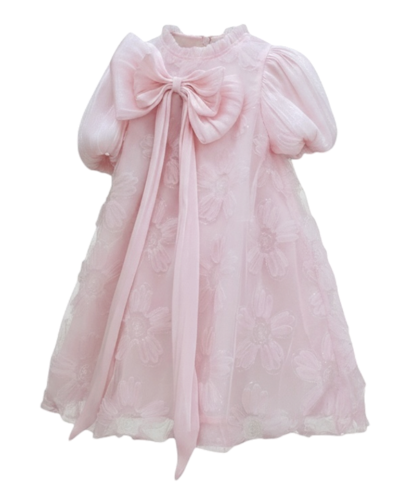 Pink Garden Bow Dress