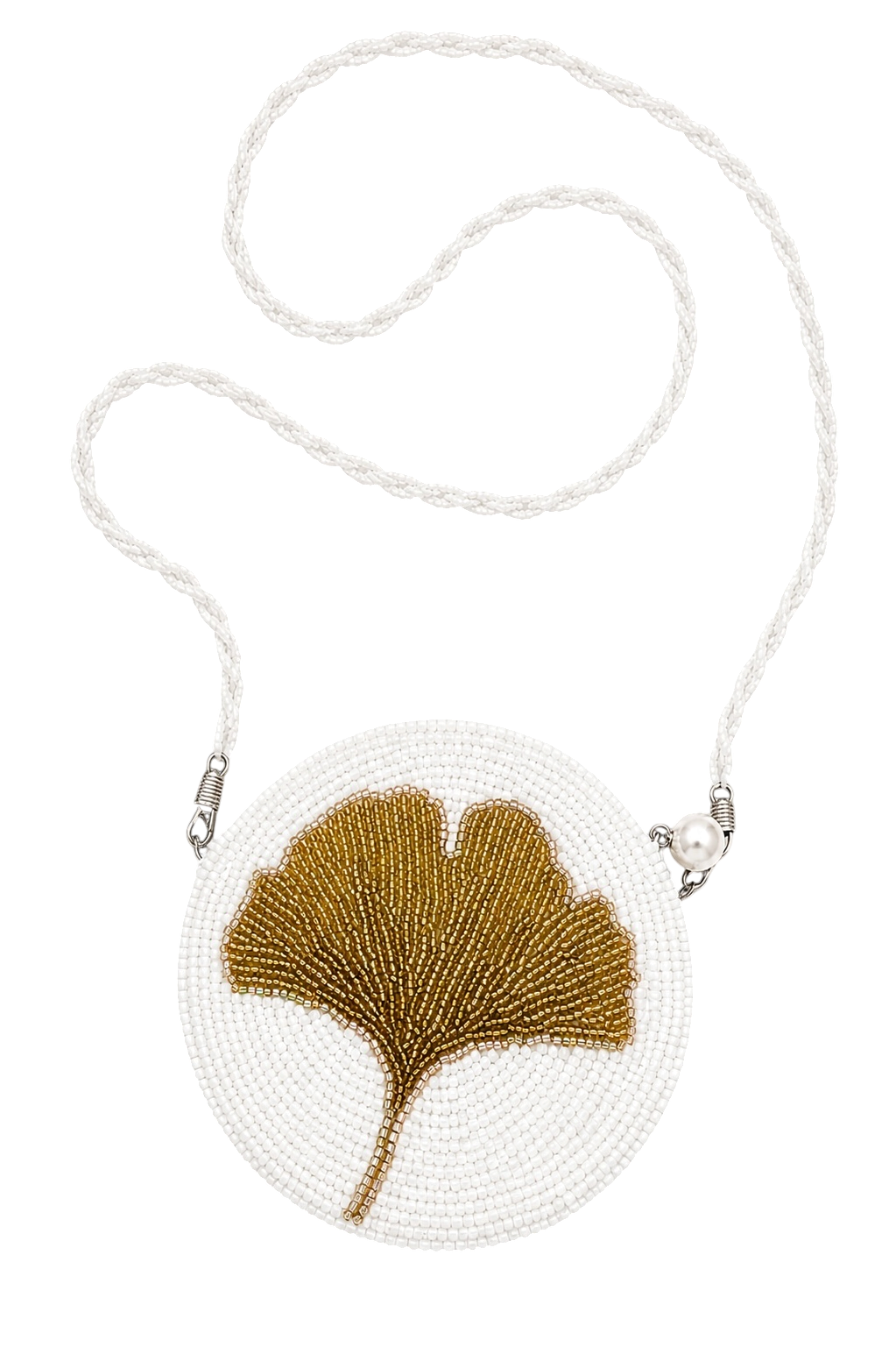 Ivory Beaded Mini Bag