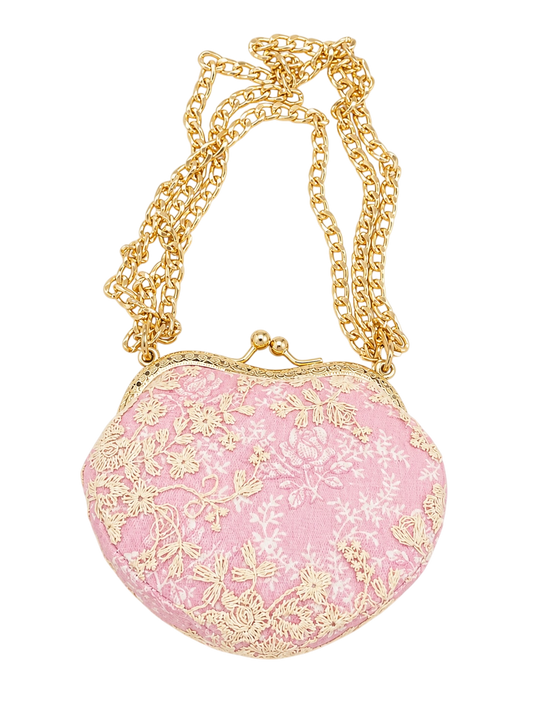 Pink Mini Heart Vintage Bag