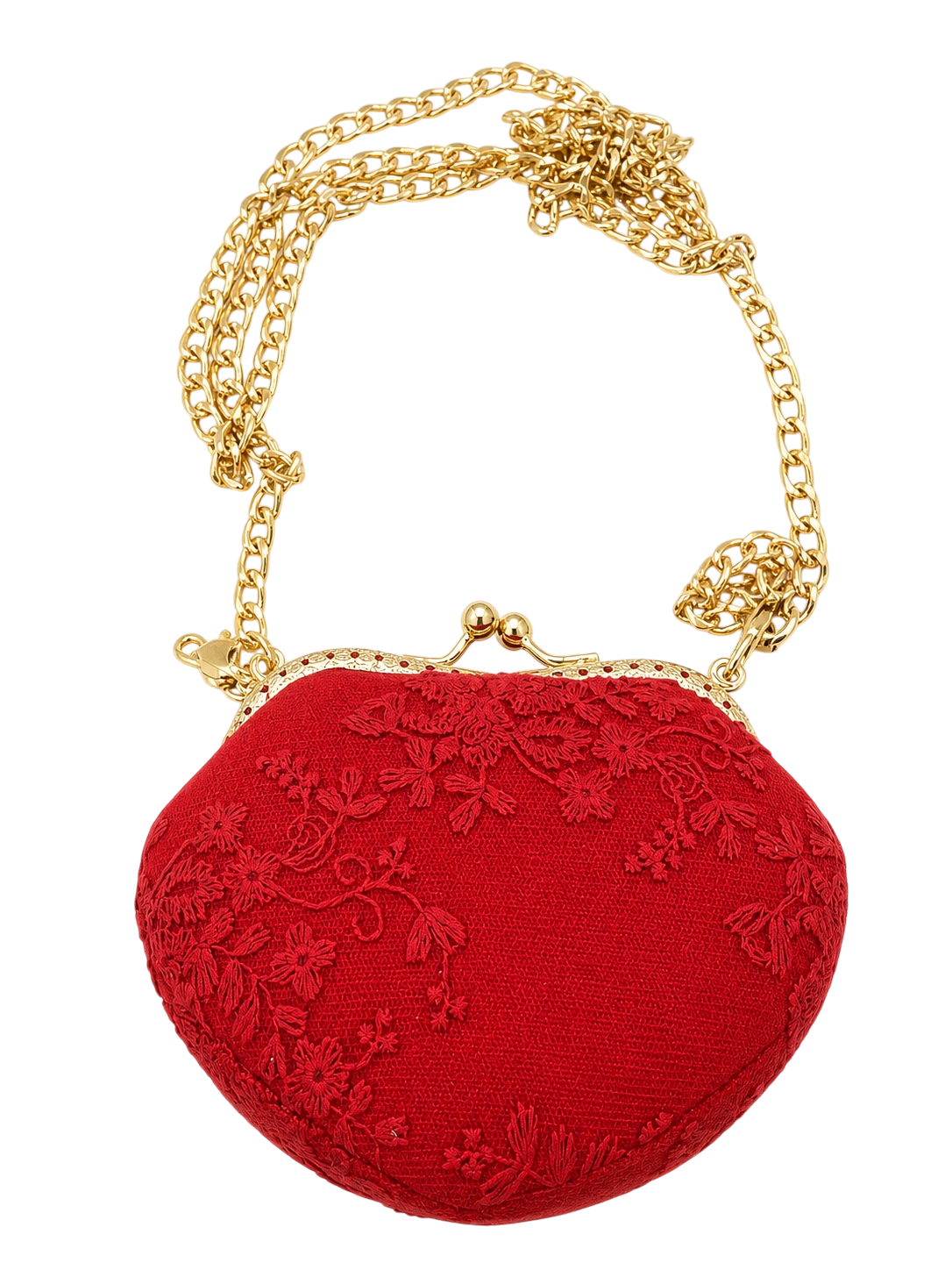 Red Mini Heart Vintage Bag