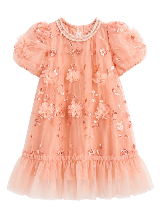 Pink Blossom Tulle Dress