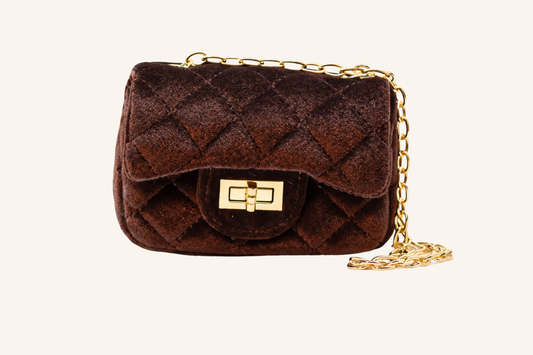 Velvet Bag - Dark Brown
