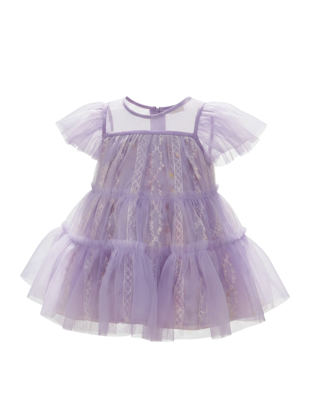 Toddler Lavender Bloom Tulle Dress