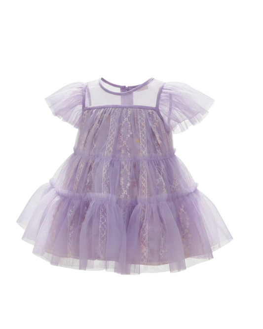 Toddler Lavender Bloom Tulle Dress
