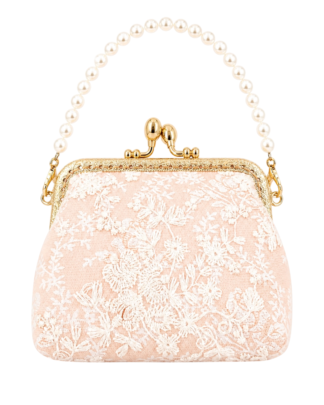 Orange Mini Vintage Lace Bag