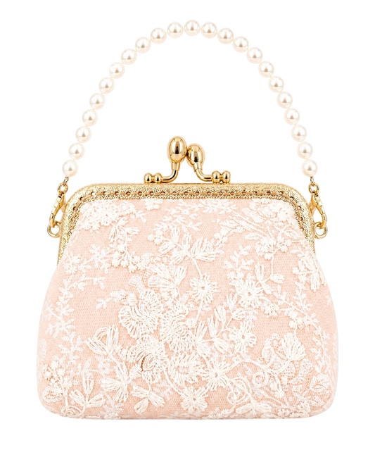 Orange Mini Vintage Lace Bag