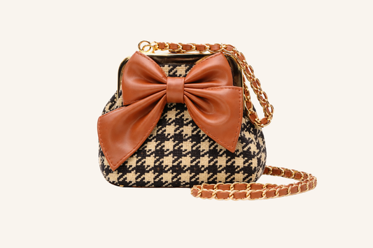 Big Bow Bag - Brown