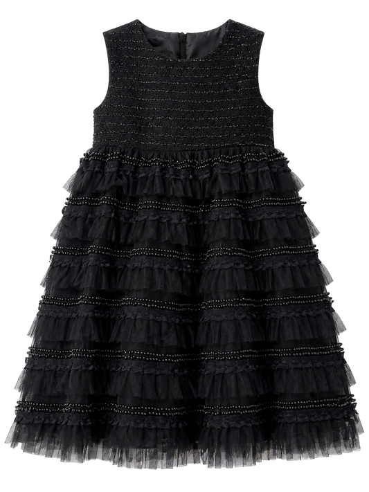 Black Lace with beads Dress