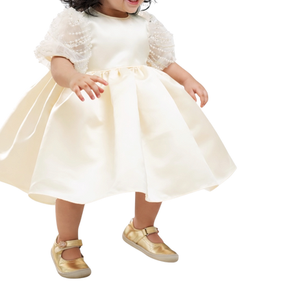 Ivory Pearls Baby Dresses
