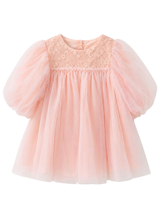 Oversizes Puff Sleeves Dress