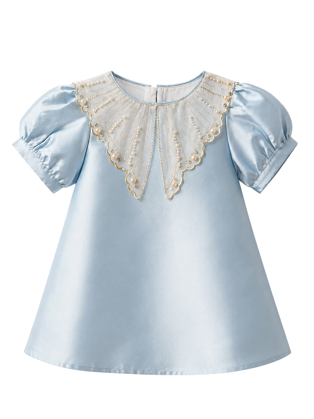 Satin Butterfly with Pearl Dress
