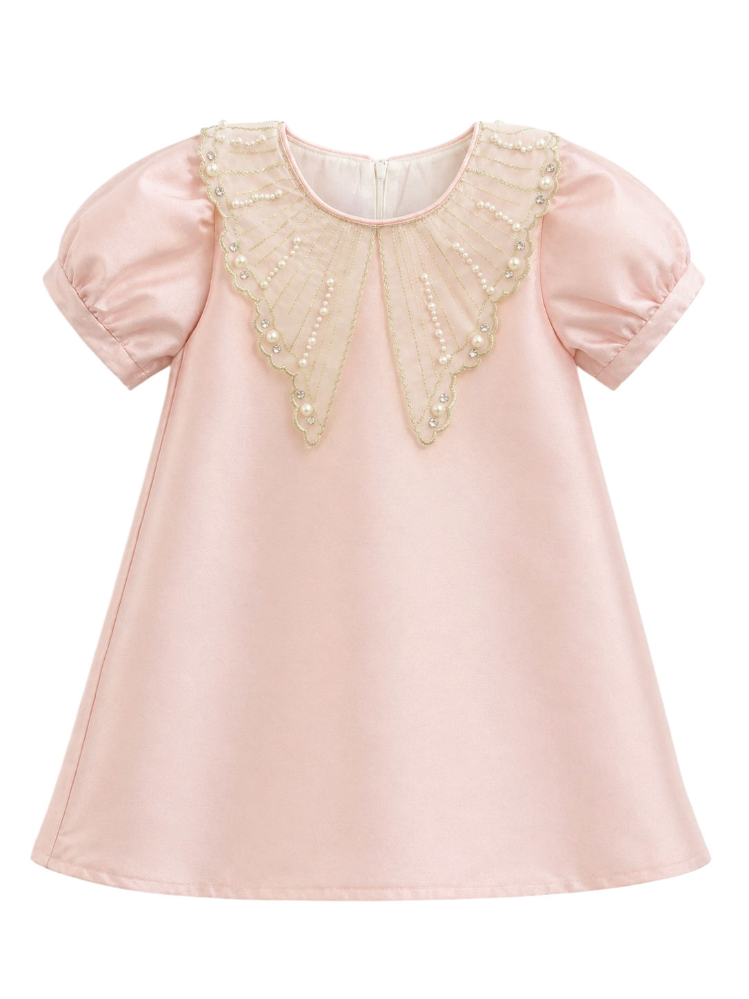 Satin Butterfly with Pearl Dress