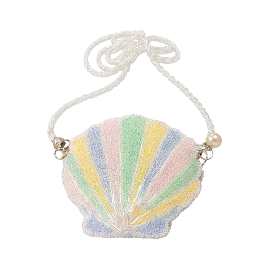 Pastel Shell Beaded Mini Bag