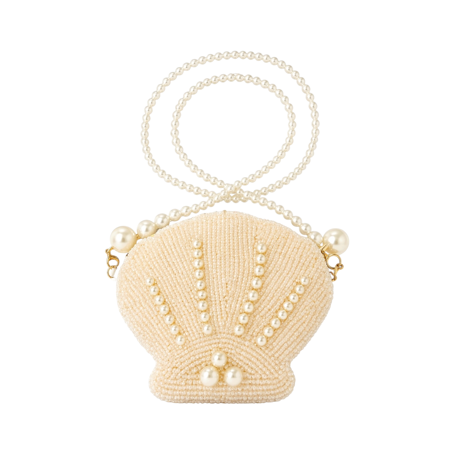 Pearl Shell Beaded Mini Bag