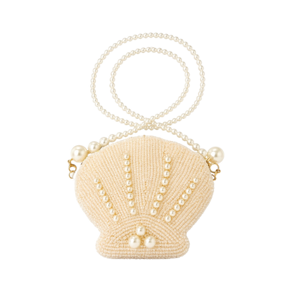 Pearl Shell Beaded Mini Bag