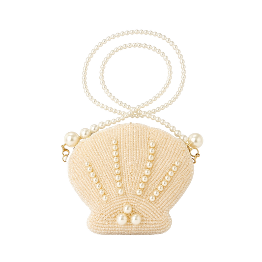 Pearl Shell Beaded Mini Bag