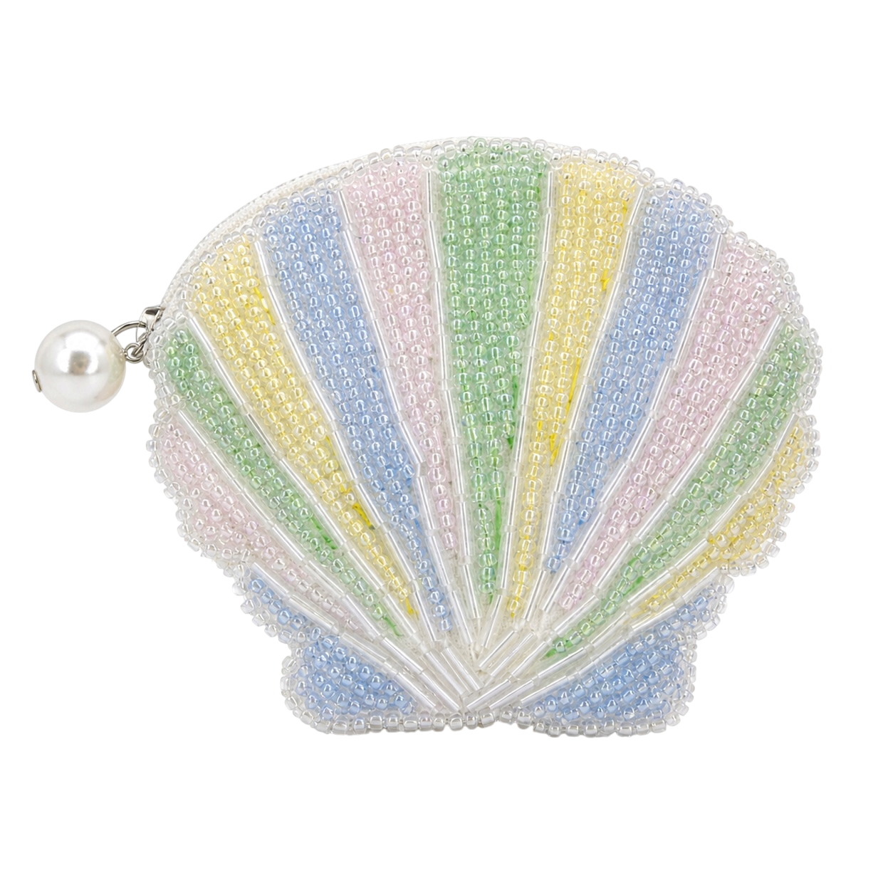 Pastel Shell Beaded Mini Bag
