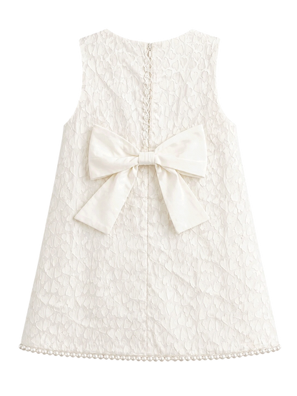 Ivory Heart Dress with Pearls