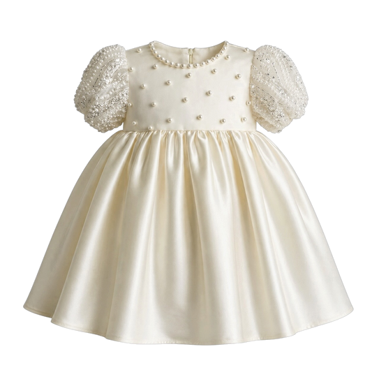 Ivory Pearls Baby Dress