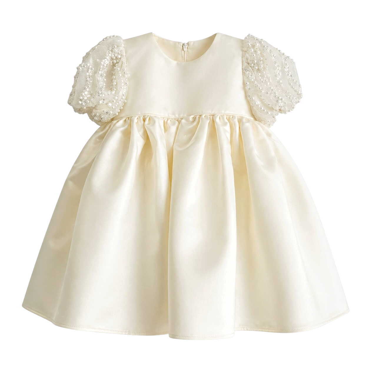 Ivory Pearls Baby Dresses