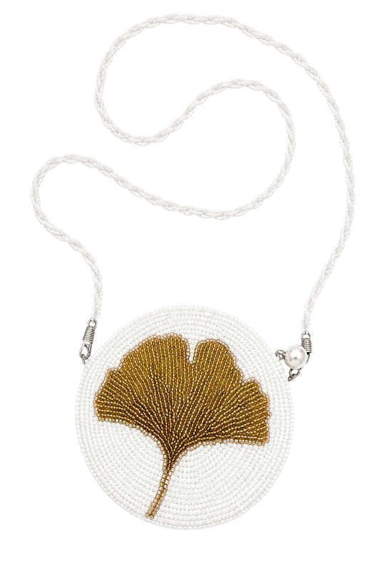 Ivory Beaded Mini Bag