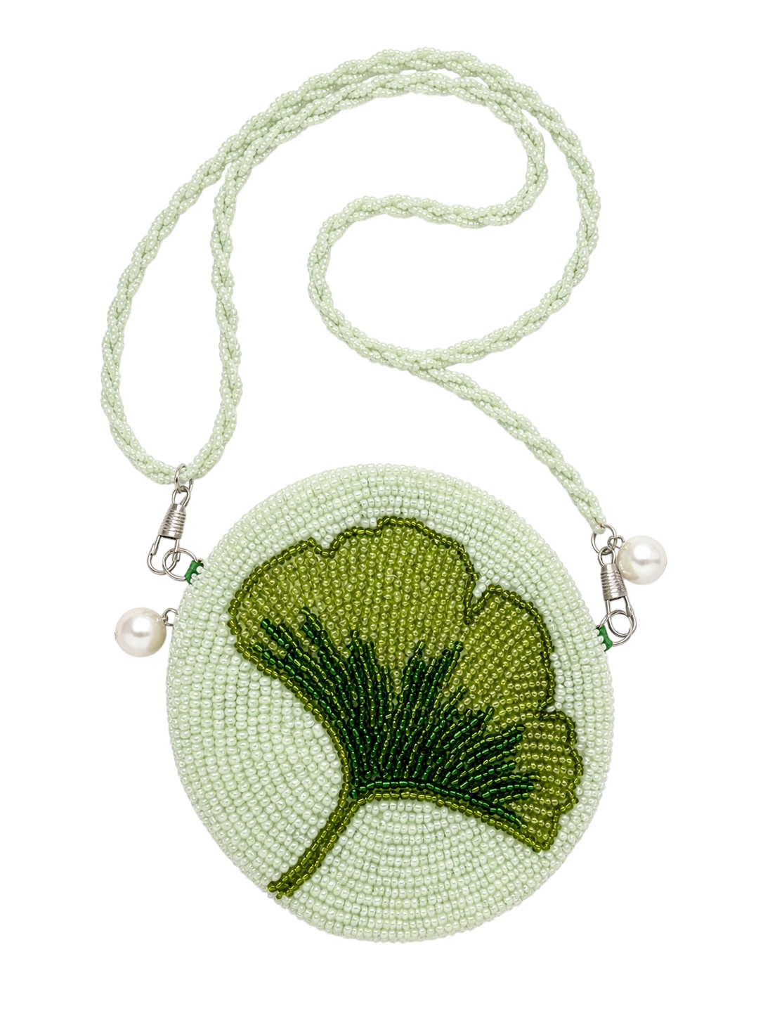 Green Beaded Mini Bag