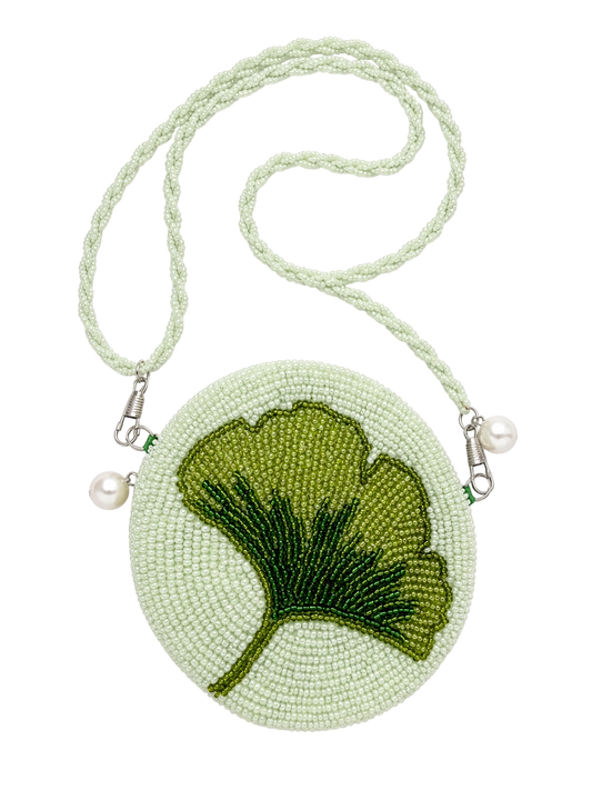 Green Beaded Mini Bag